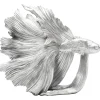 KARE Design Figurine Décorative Betta Fish Argente Petit
