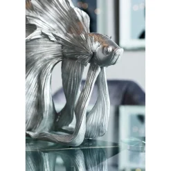 KARE Design Figurine Décorative Betta Fish Argente Petit