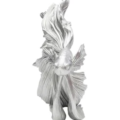KARE Design Figurine Décorative Betta Fish Argente Petit