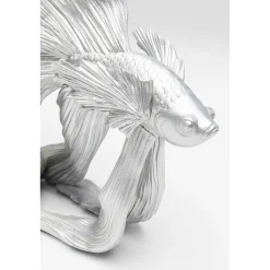 KARE Design Figurine Décorative Betta Fish Argente Petit