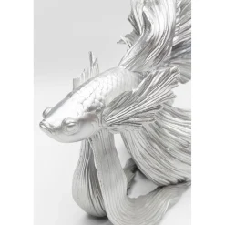 KARE Design Figurine Décorative Betta Fish Argente Petit