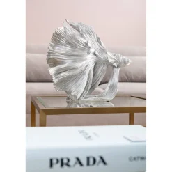 KARE Design Figurine Décorative Betta Fish Argente Petit