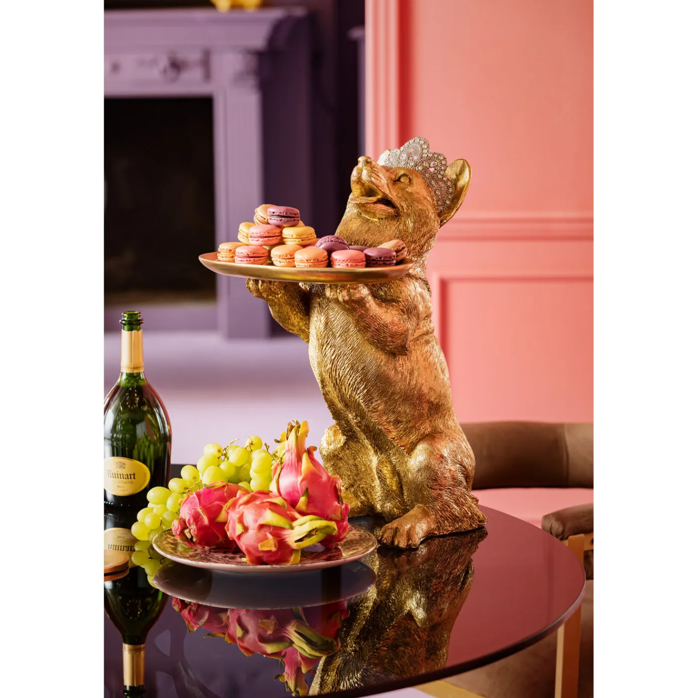 KARE Design Figurine Décorative Butler Royal Standing Corgi 50