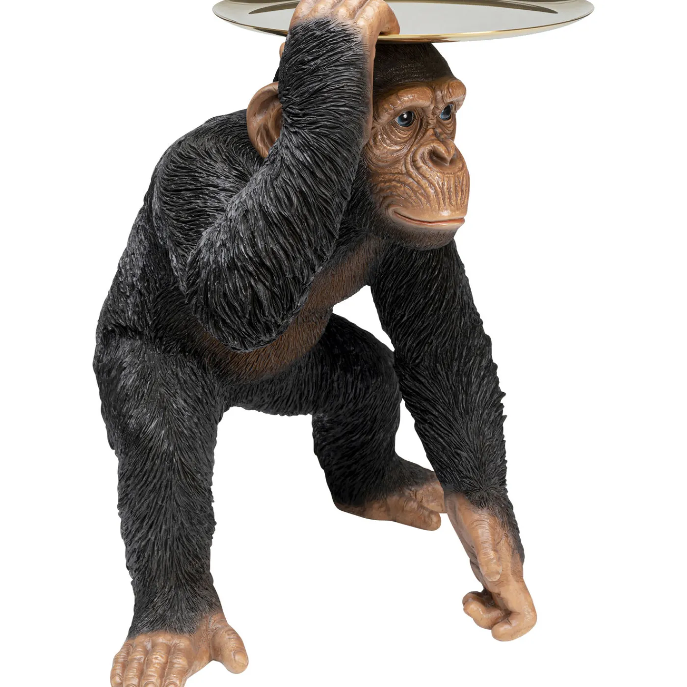KARE Design Figurine Décorative Butler Playing Chimp Noir 52Cm