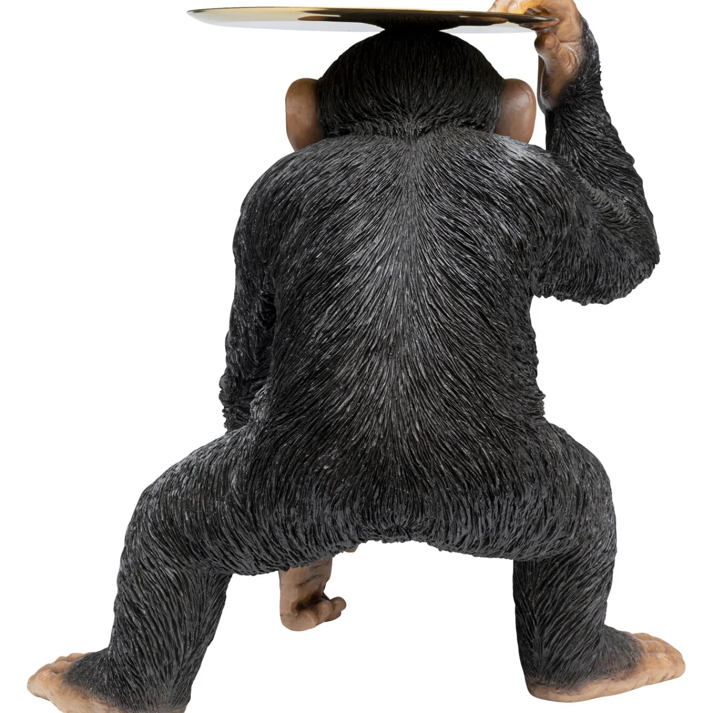 KARE Design Figurine Décorative Butler Playing Chimp Noir 52Cm