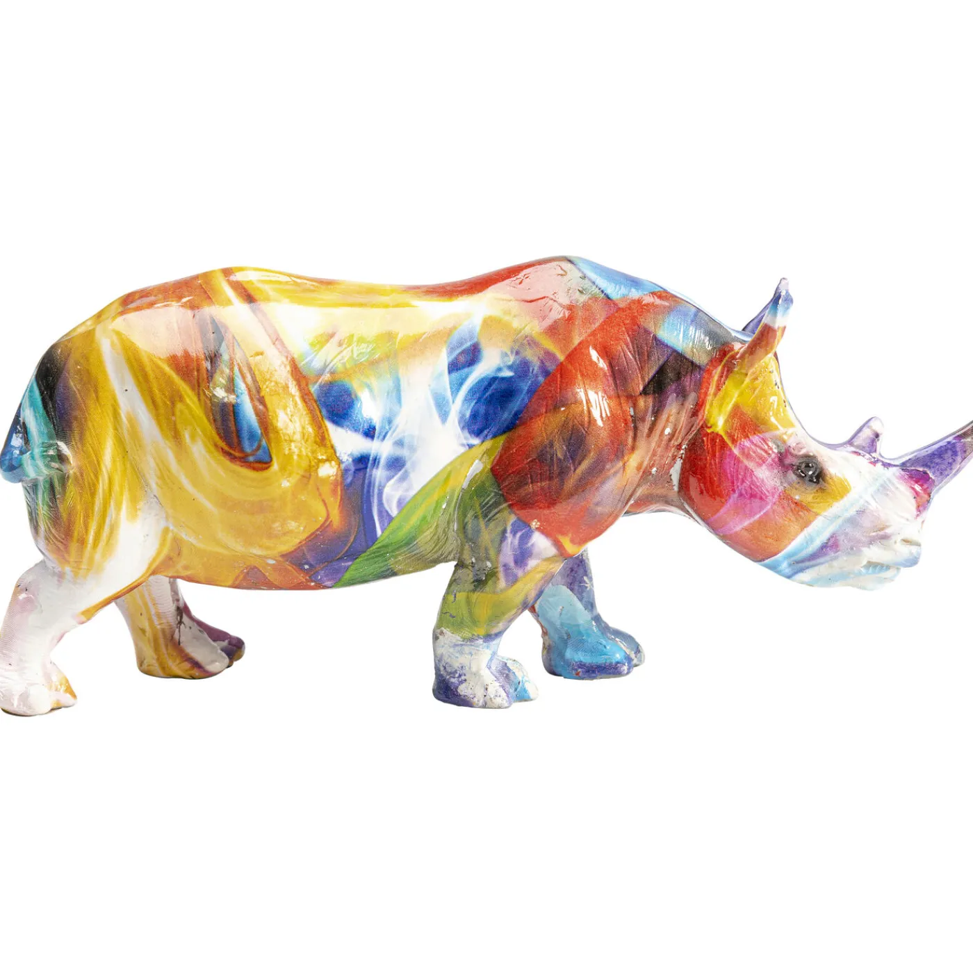 KARE Design Figurine Décorative Colored Rhino 17Cm