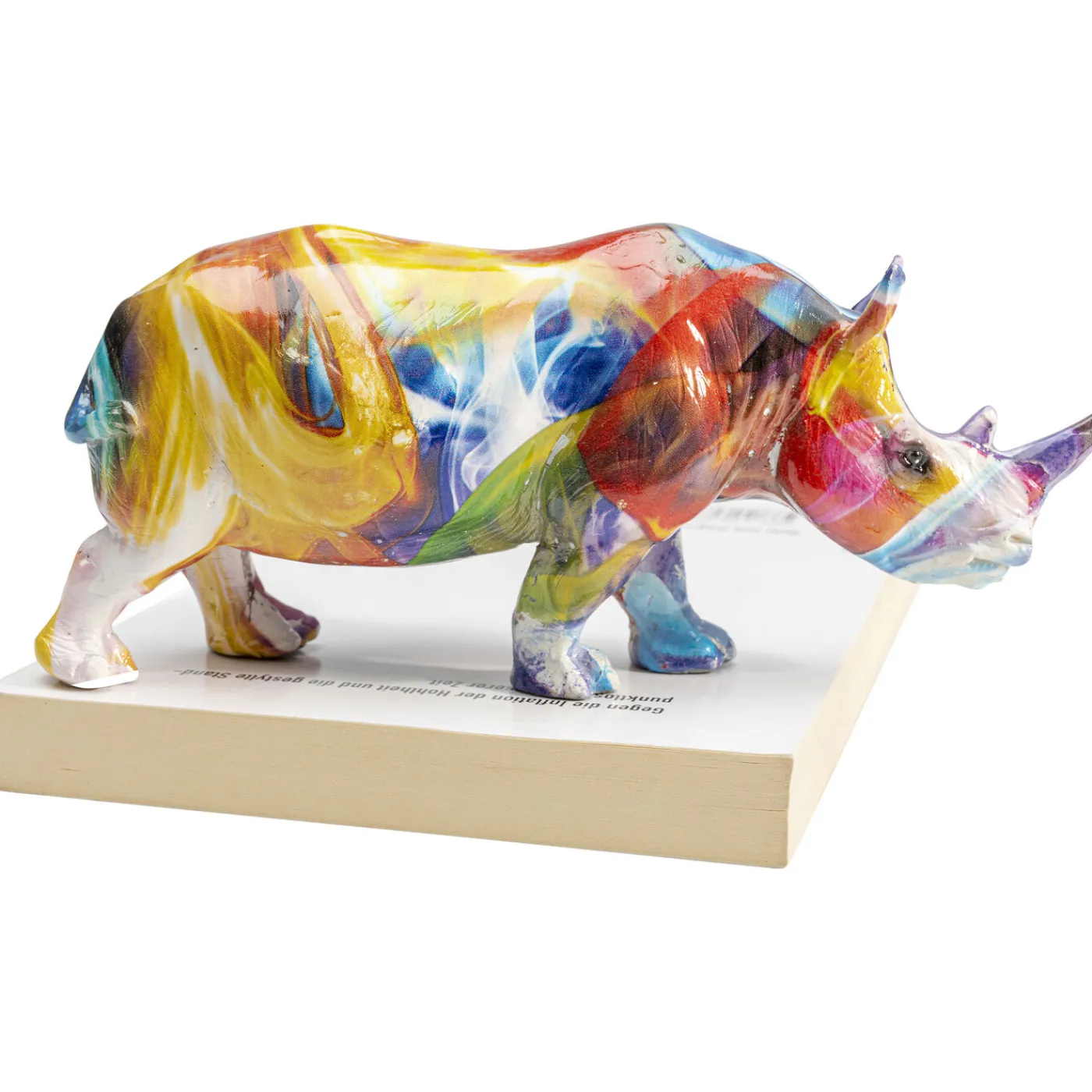 KARE Design Figurine Décorative Colored Rhino 17Cm