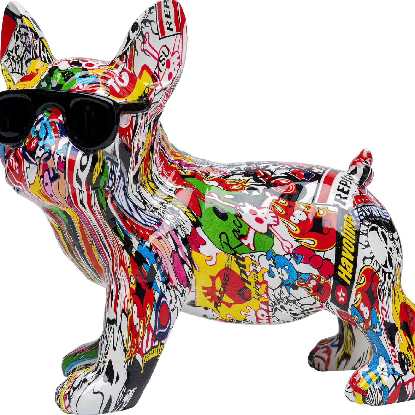 KARE Design Figurine Décorative Comic Dog Glasses 25Cm