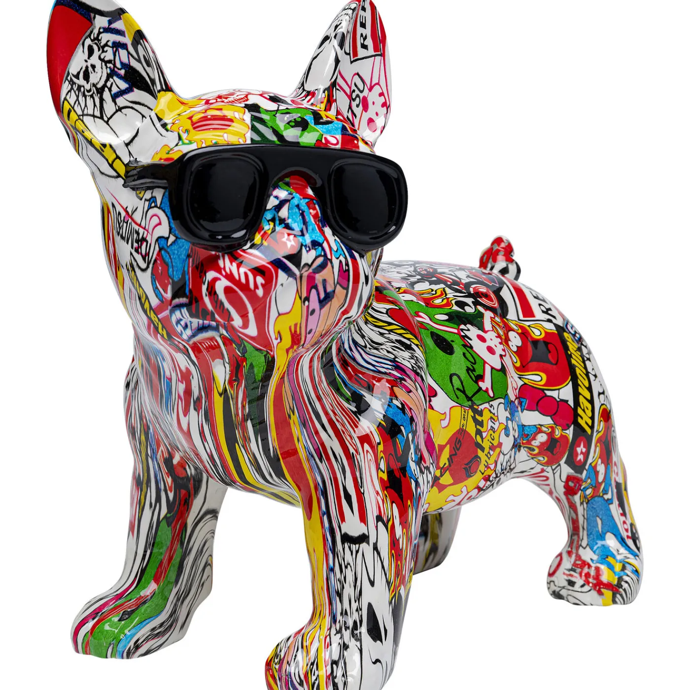 KARE Design Figurine Décorative Comic Dog Glasses 25Cm