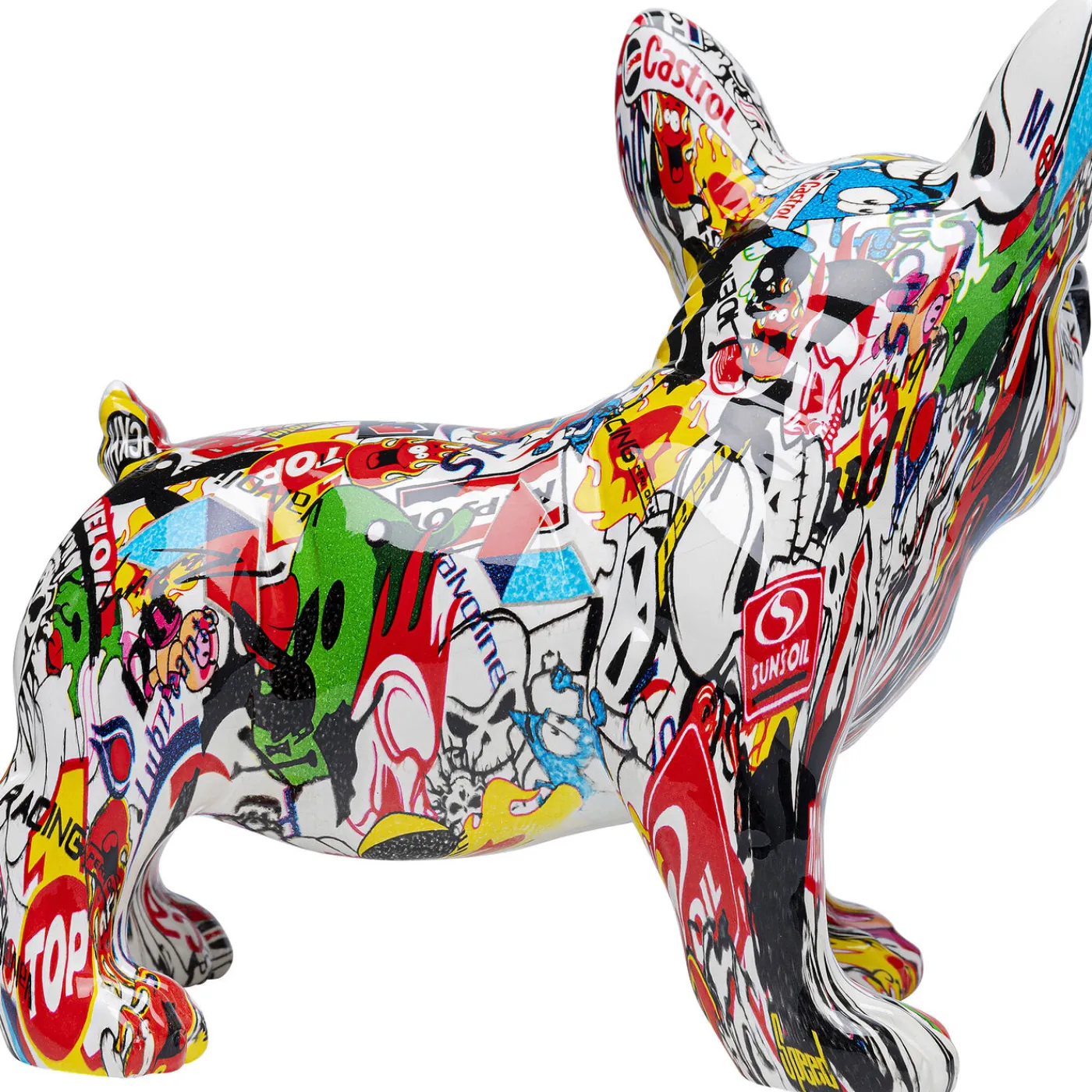 KARE Design Figurine Décorative Comic Dog Glasses 25Cm