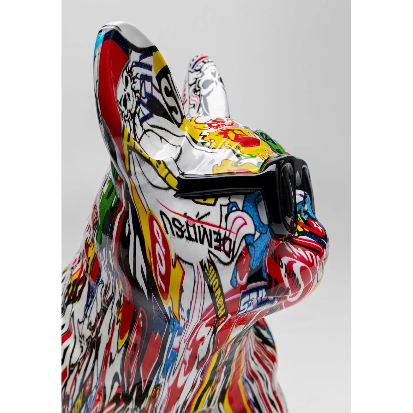 KARE Design Figurine Décorative Comic Dog Glasses 25Cm