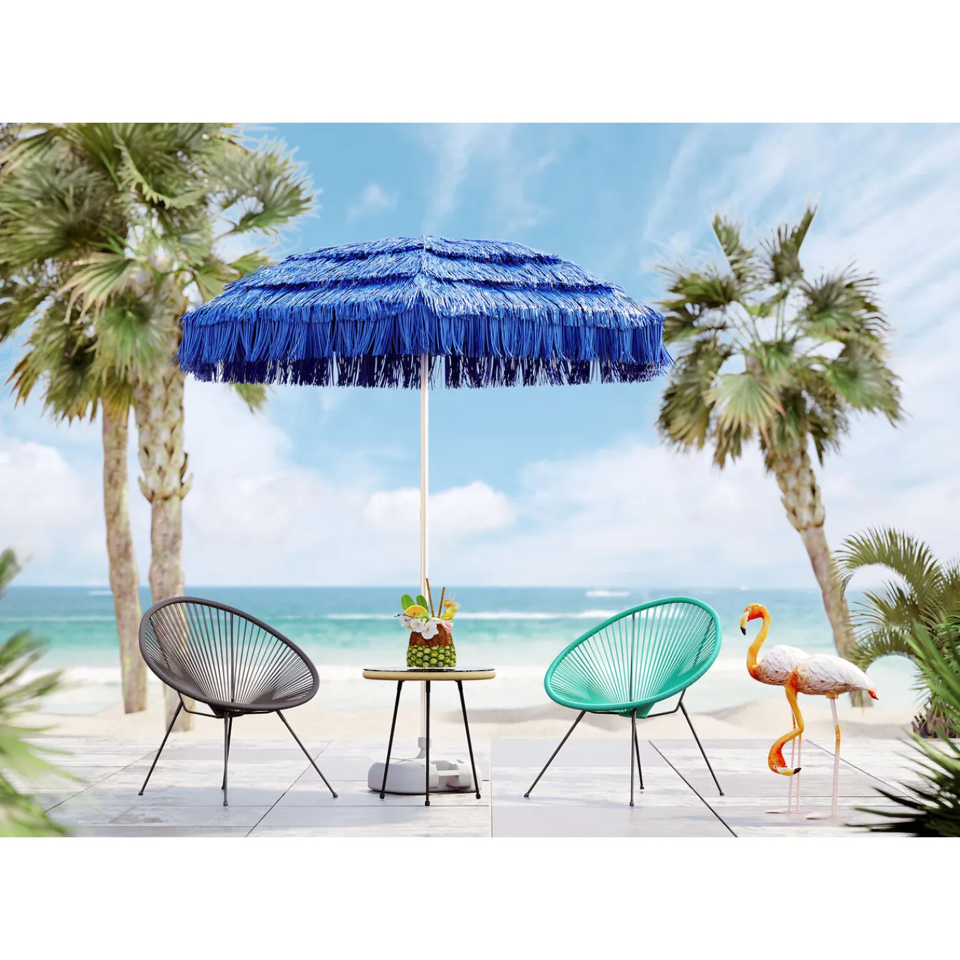KARE Design Figurine Décorative Flamingo Road 75Cm