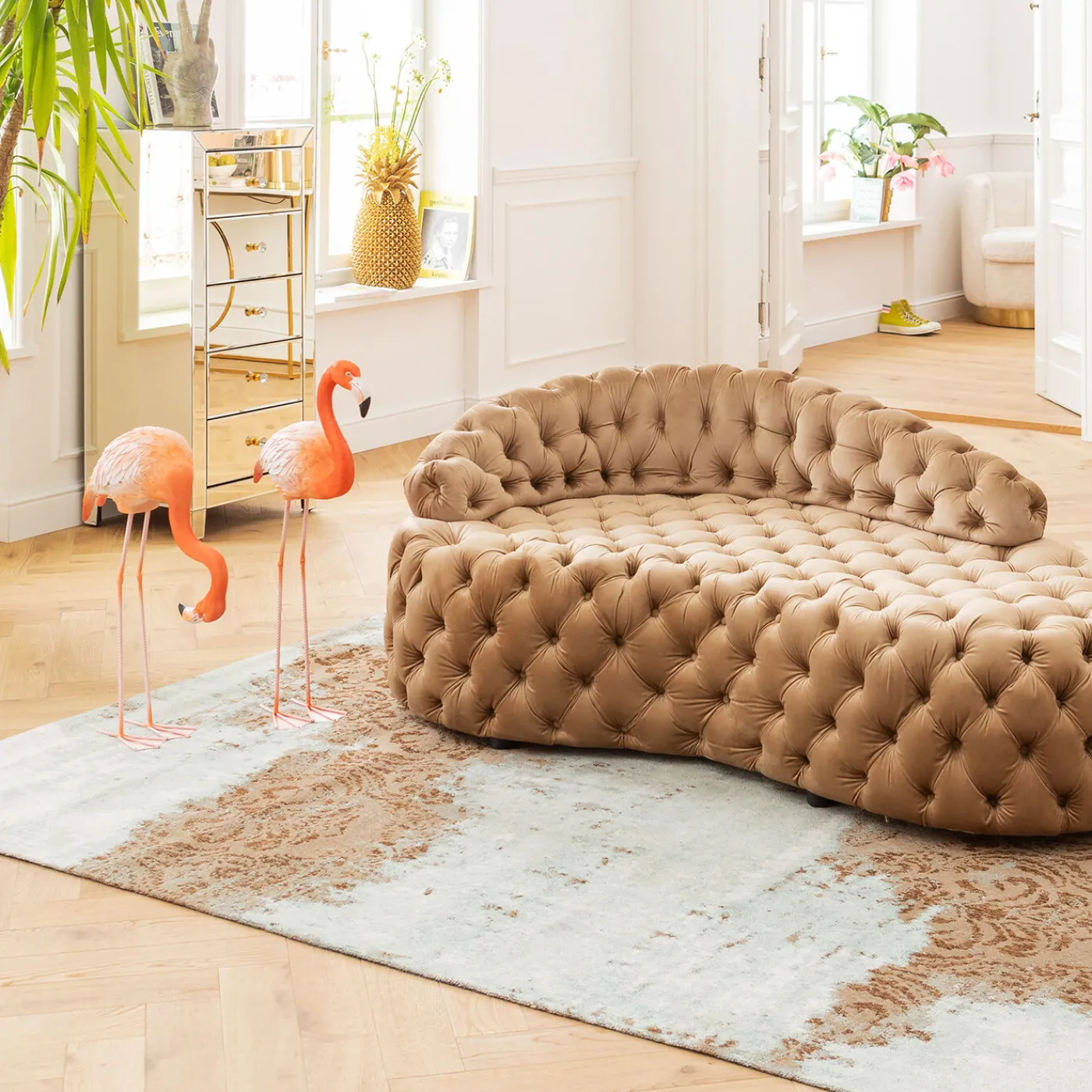 KARE Design Figurine Décorative Flamingo Road 75Cm