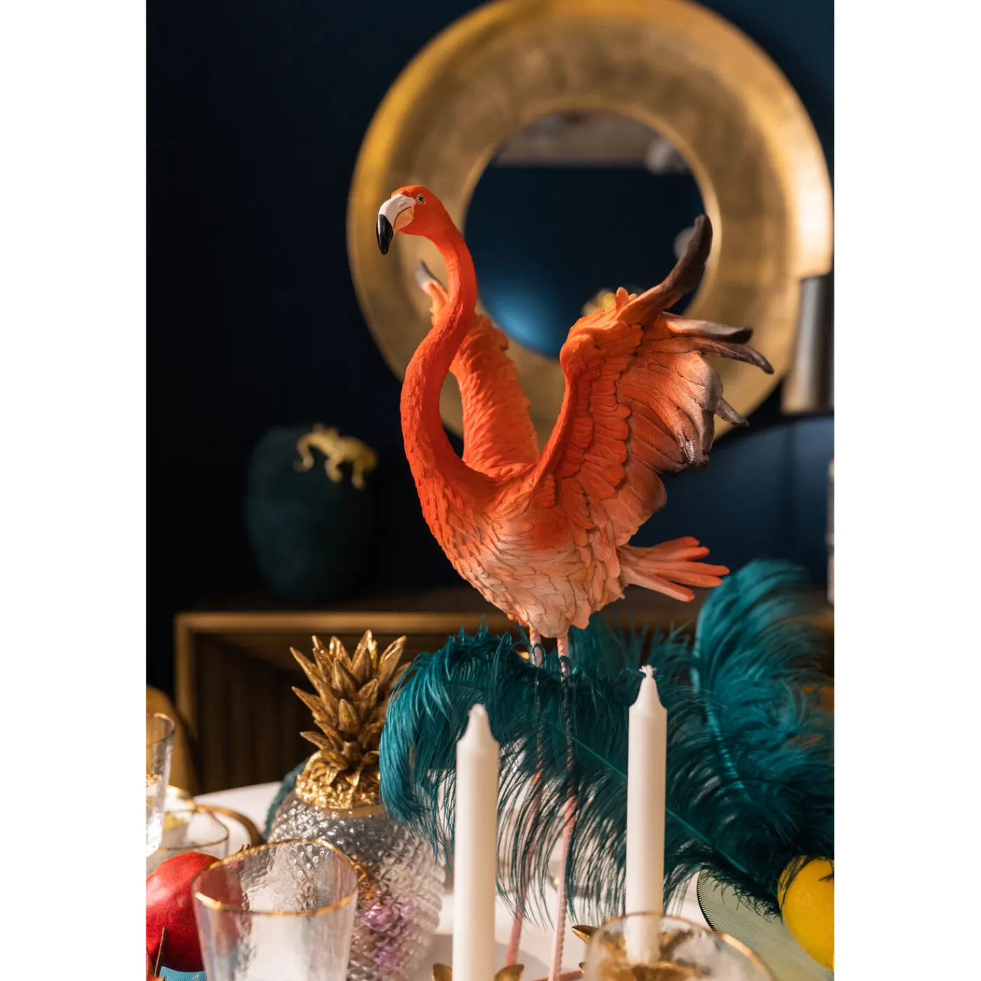 KARE Design Figurine Décorative Flamingo Road Fly 66Cm