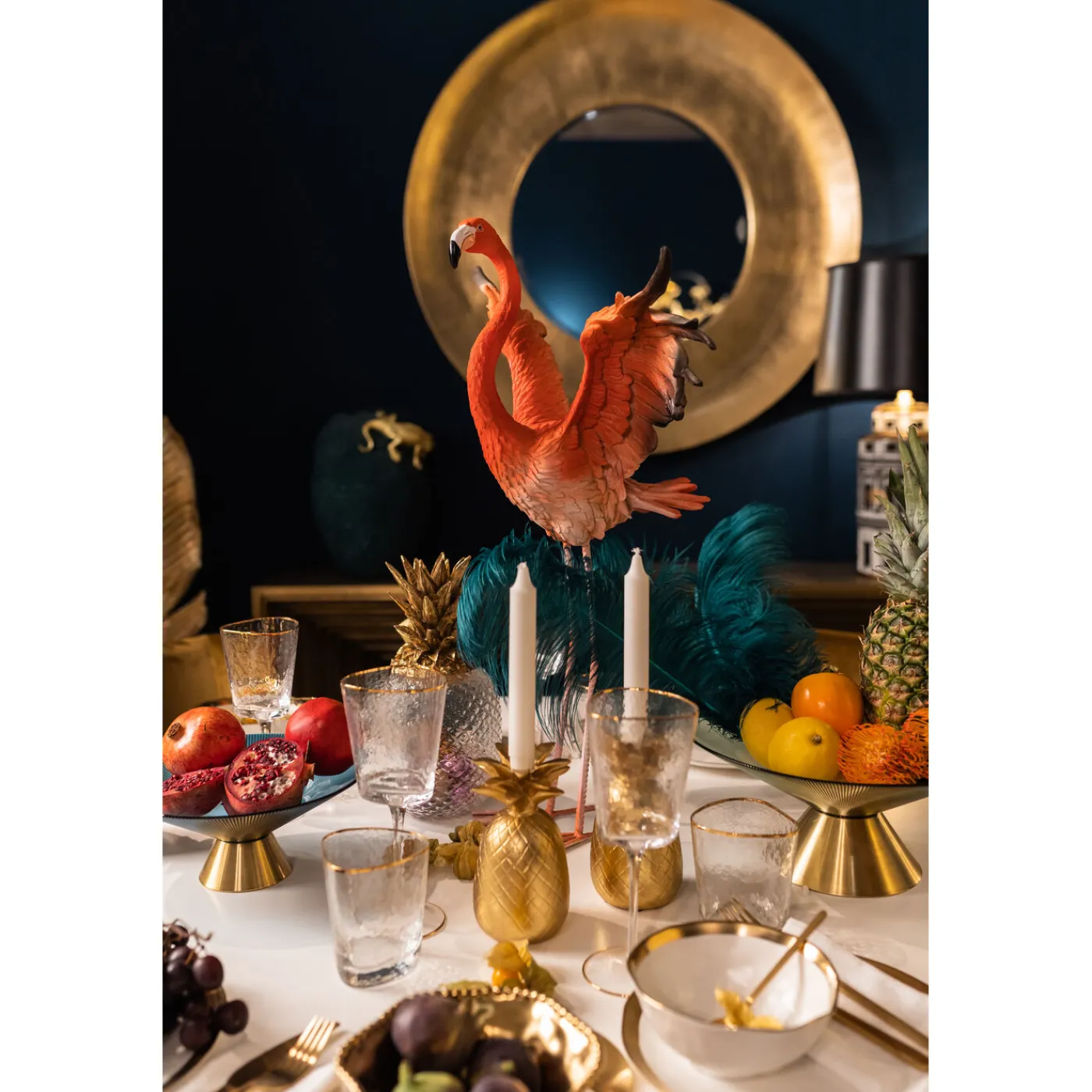 KARE Design Figurine Décorative Flamingo Road Fly 66Cm