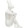 KARE Design Figurine Décorative Gangster Rabbit Blanc