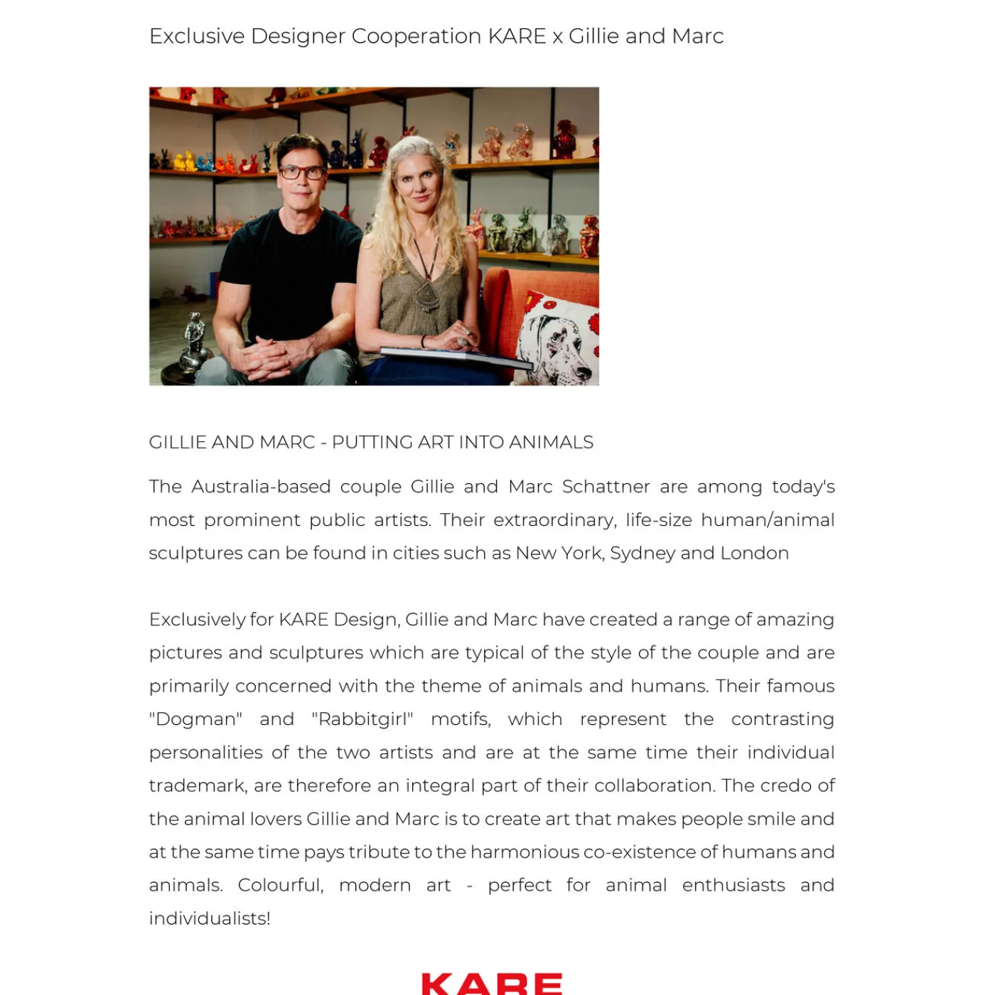 KARE Design Figurine Décorative Gangster Rabbit Noir