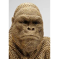 KARE Design Figurine Décorative Gorilla Dore 80Cm