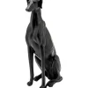KARE Design Figurine Décorative Greyhound Bruno Noir Mat 80Cm