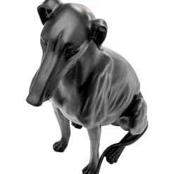 KARE Design Figurine Décorative Greyhound Bruno Noir Mat 80Cm