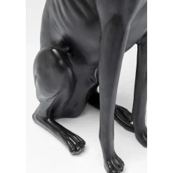 KARE Design Figurine Décorative Greyhound Bruno Noir Mat 80Cm