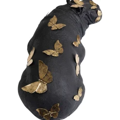 KARE Design Figurine Décorative Hippo Butterflies 35Cm