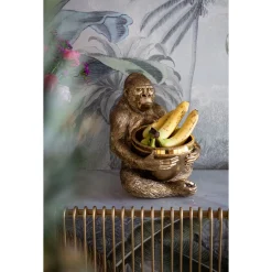 KARE Design Figurine Décorative Holding Bowl Dore 41Cm