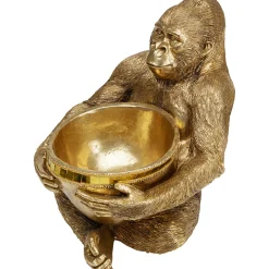 KARE Design Figurine Décorative Holding Bowl Dore 41Cm