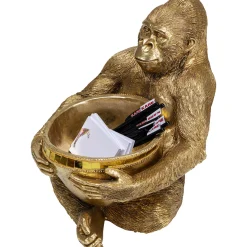 KARE Design Figurine Décorative Holding Bowl Dore 41Cm