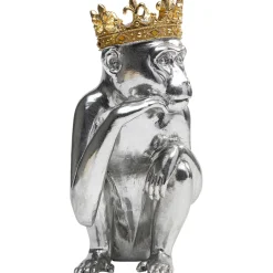 KARE Design Figurine Décorative King Lui Argente 35Cm