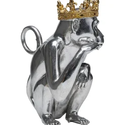 KARE Design Figurine Décorative King Lui Argente 35Cm