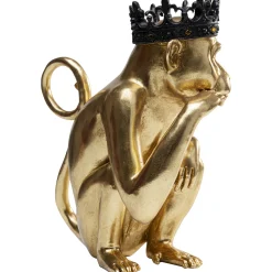 KARE Design Figurine Décorative King Lui Dore 35Cm