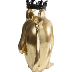 KARE Design Figurine Décorative King Lui Dore 35Cm