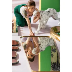 KARE Design Figurine Décorative Leopard Marble 95Cm