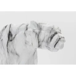KARE Design Figurine Décorative Leopard Marble 95Cm