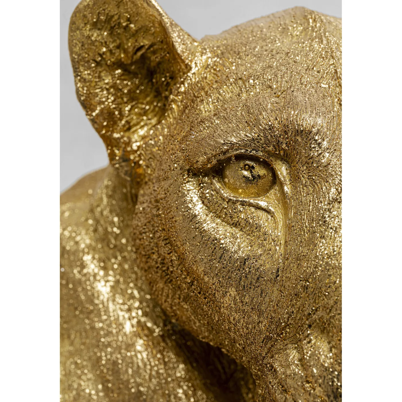 KARE Design Figurine Décorative Lion Dore 113Cm