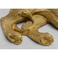 KARE Design Figurine Décorative Lion Dore 113Cm