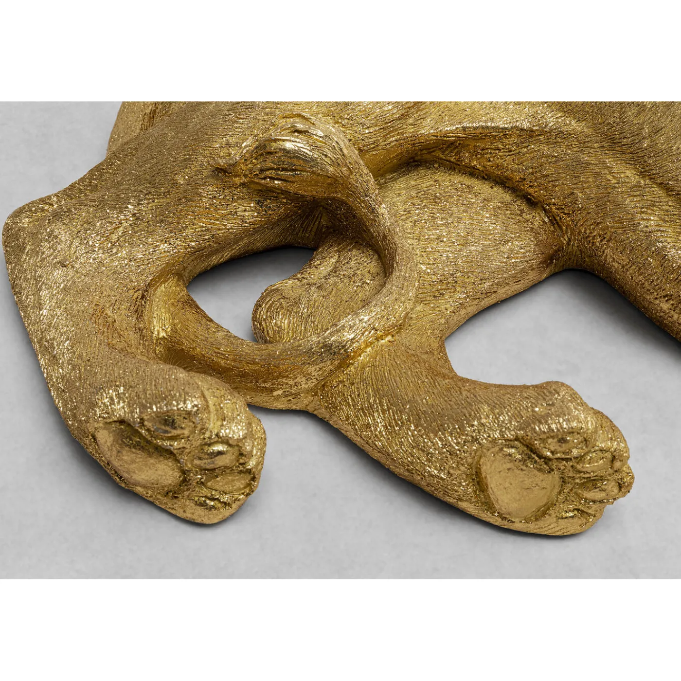 KARE Design Figurine Décorative Lion Dore 113Cm