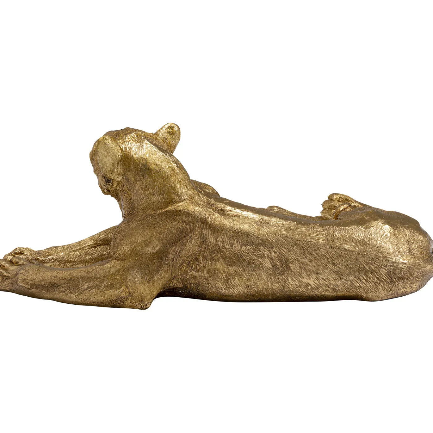 KARE Design Figurine Décorative Lion Dore 113Cm