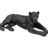 KARE Design Figurine Décorative Lion Noir 113Cm