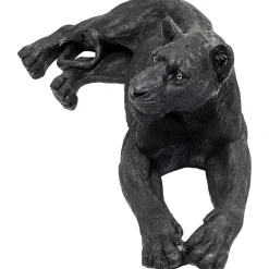 KARE Design Figurine Décorative Lion Noir 113Cm