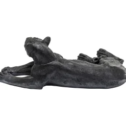 KARE Design Figurine Décorative Lion Noir 113Cm