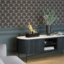 KARE Design Figurine Décorative Lion On Marble 34Cm