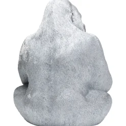 KARE Design Figurine Décorative Monkey Gorilla Side Xl Argente