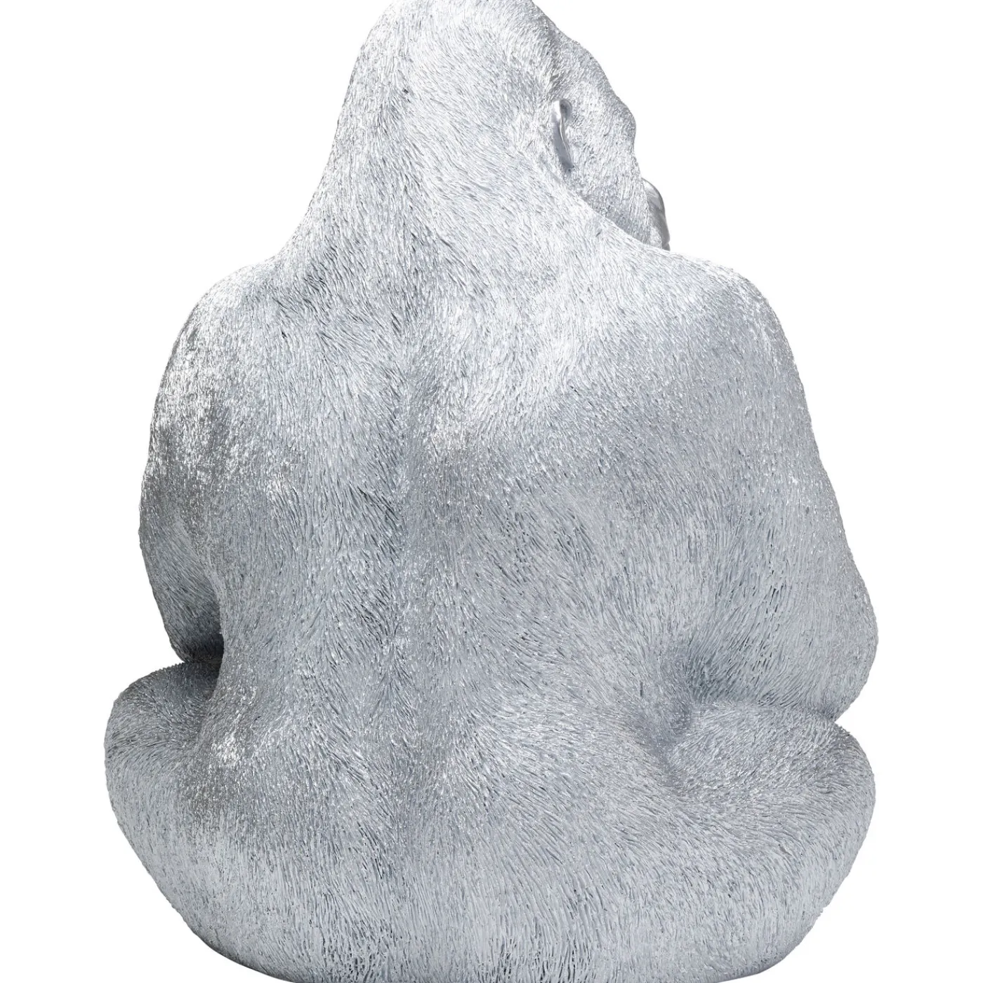 KARE Design Figurine Décorative Monkey Gorilla Side Xl Argente