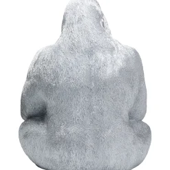 KARE Design Figurine Décorative Monkey Gorilla Side Xl Argente