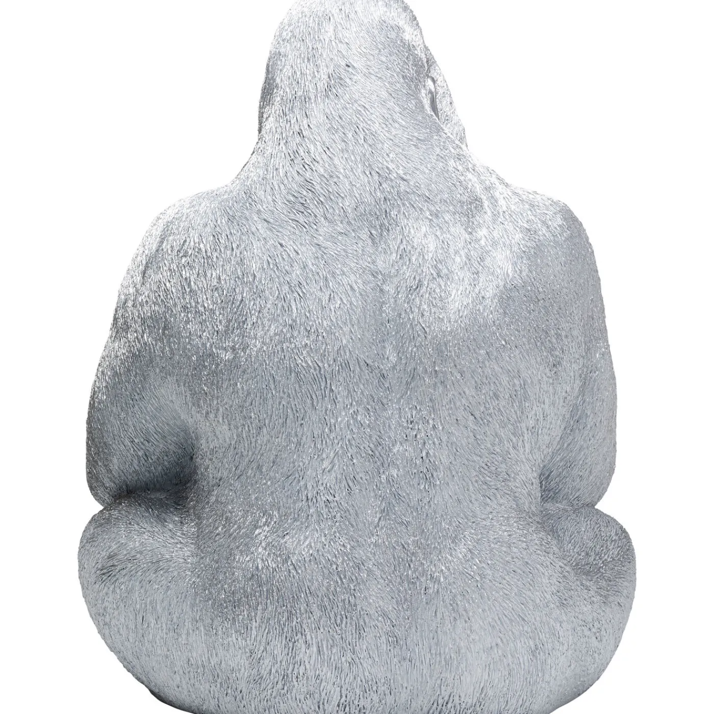 KARE Design Figurine Décorative Monkey Gorilla Side Xl Argente