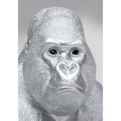 KARE Design Figurine Décorative Monkey Gorilla Side Xl Argente
