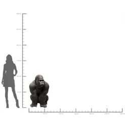 KARE Design Figurine Décorative Monkey Gorilla Front Xxl 107Cm