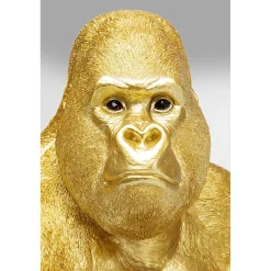 KARE Design Figurine Décorative Monkey Gorilla Side Dore 76Cm